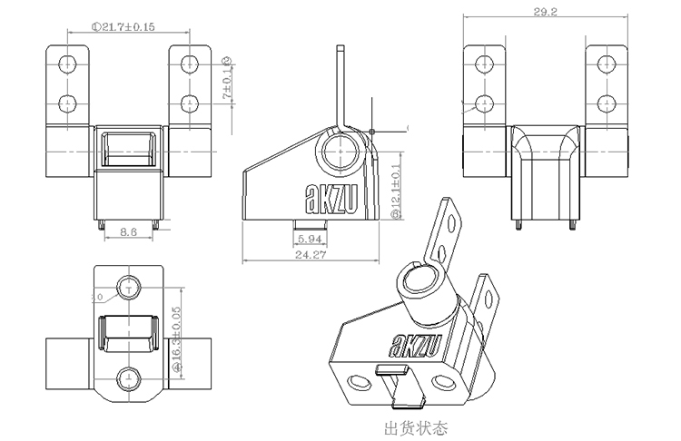 包圓結(jié)構(gòu)轉(zhuǎn)軸原理圖