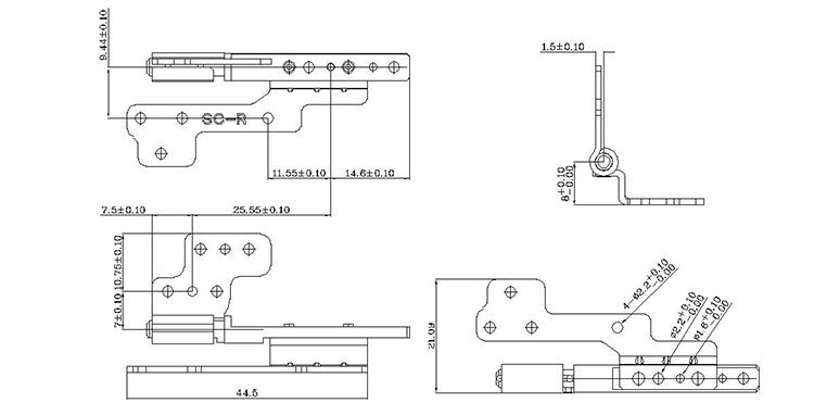 屏幕合頁結(jié)構(gòu)圖